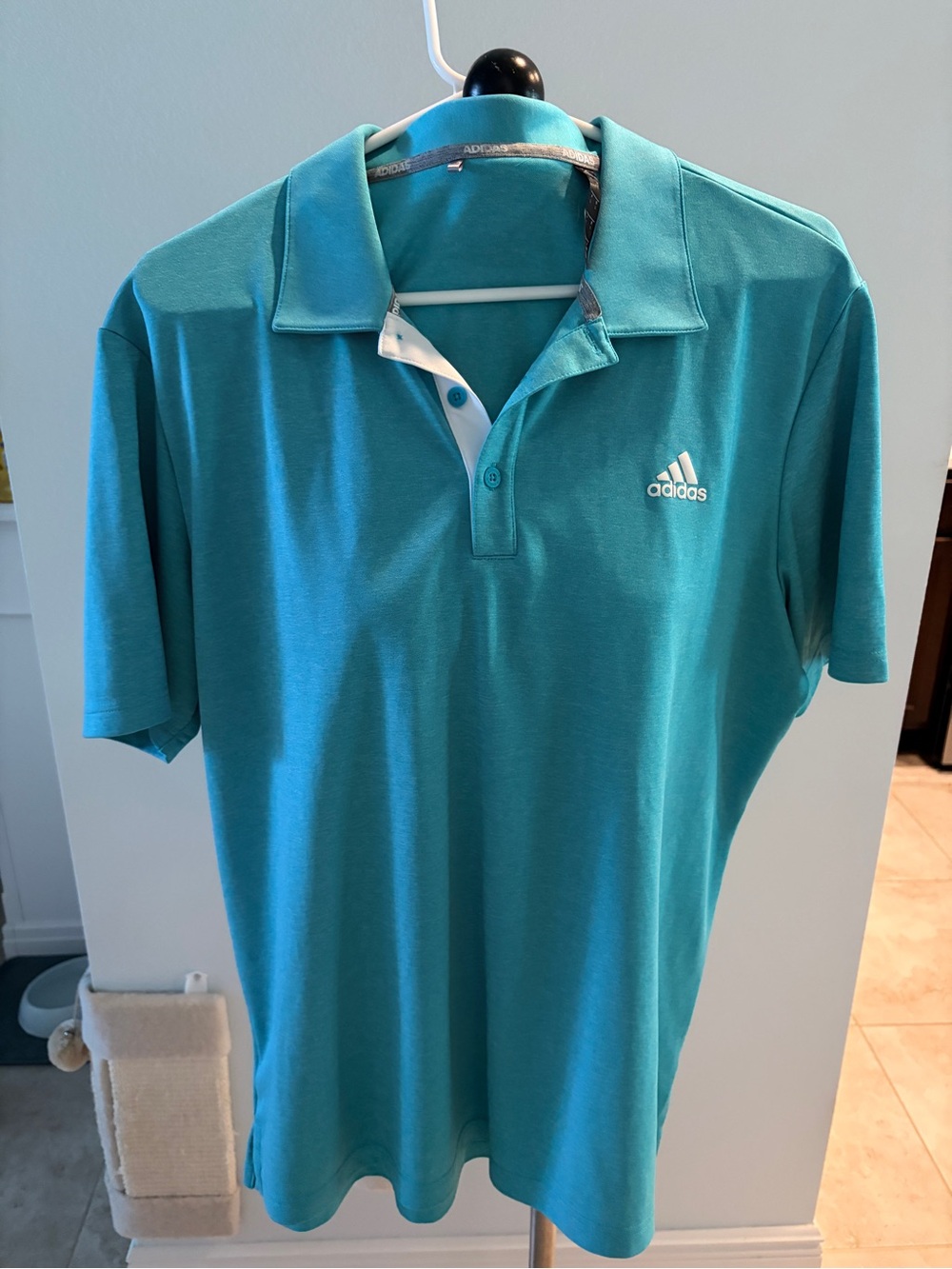 adidas Men’s Teal Performance Polo